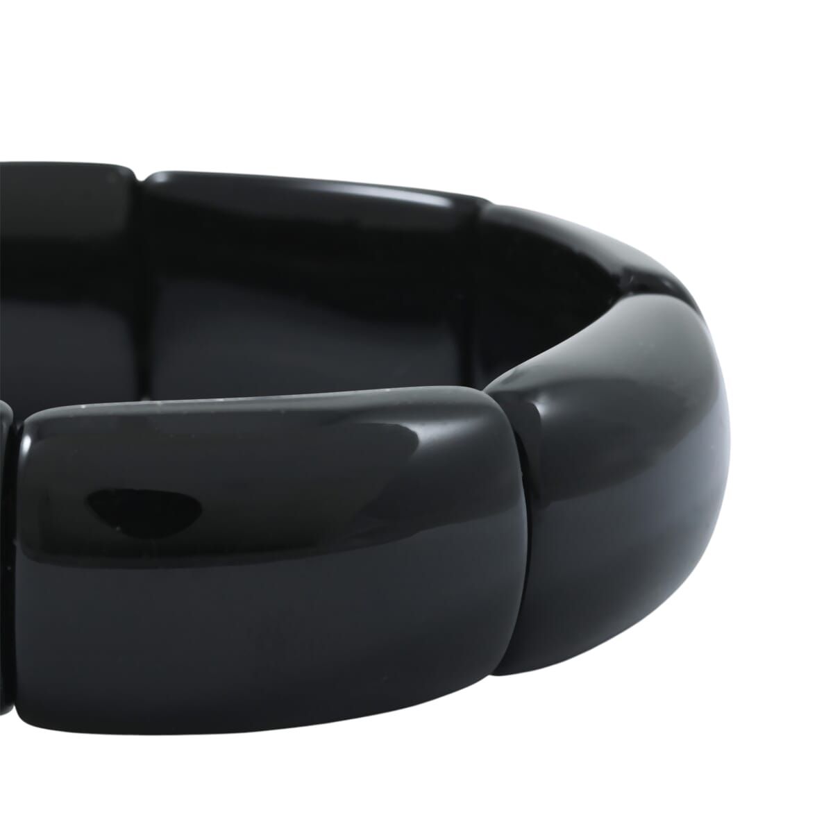 Black Obsidian 238.25 ctw Bridge Stretch Bracelet (6-7In) image number 2