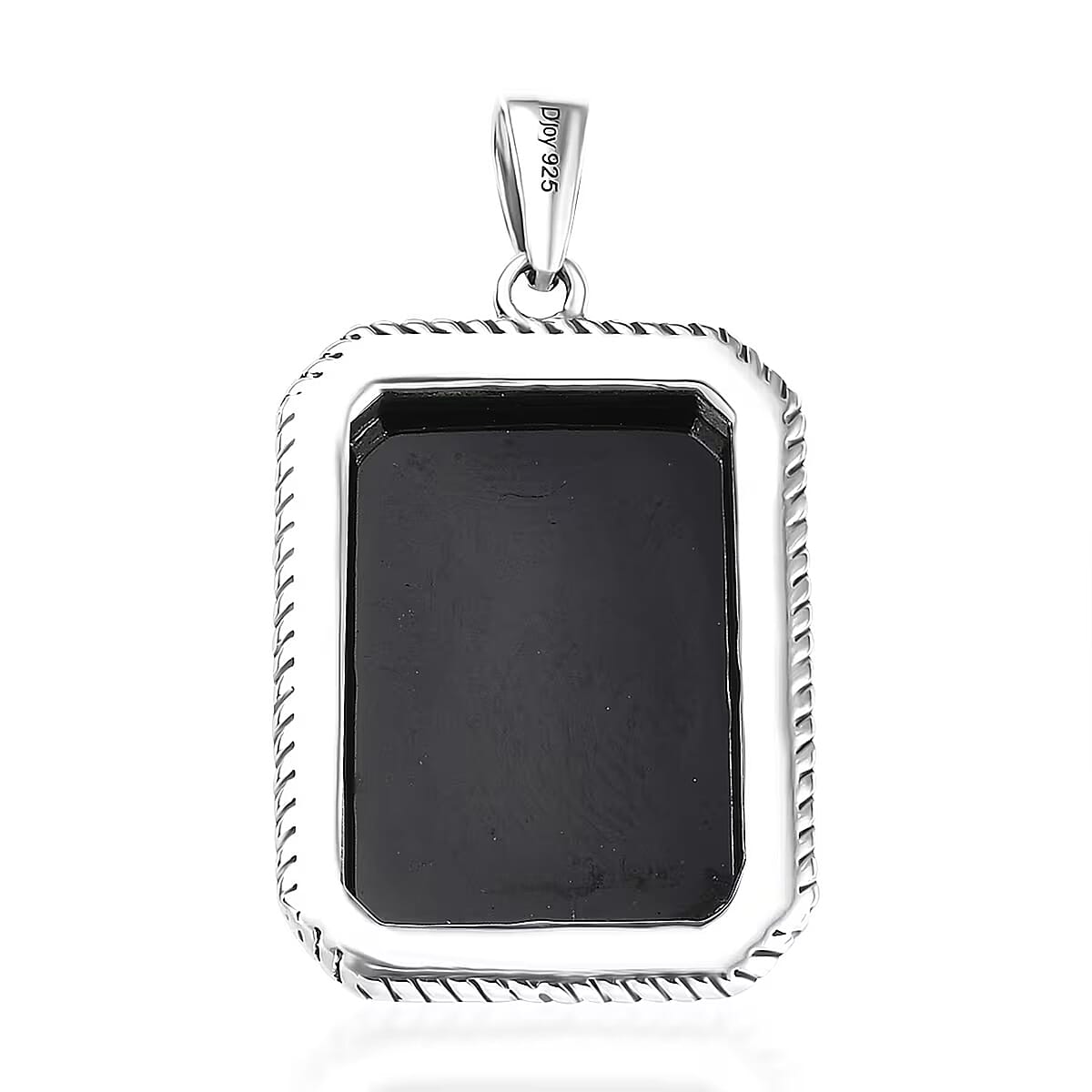 D'Joy Artisan Crafted Thai Black Spinel 29.50 ctw Men's Pendant without Chain in Sterling Silver  image number 7