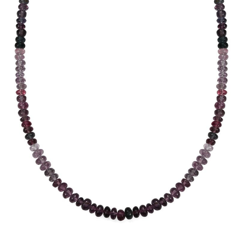 Luxoro AAA Multi Spinel 72.00 ctw Beaded Necklace in 14K Yellow Gold 18 Inches