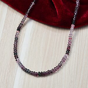 Luxoro AAA Multi Spinel 72.00 ctw Beaded Necklace in 14K Yellow Gold 18 Inches