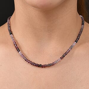 Luxoro AAA Multi Spinel 72.00 ctw Beaded Necklace in 14K Yellow Gold 18 Inches