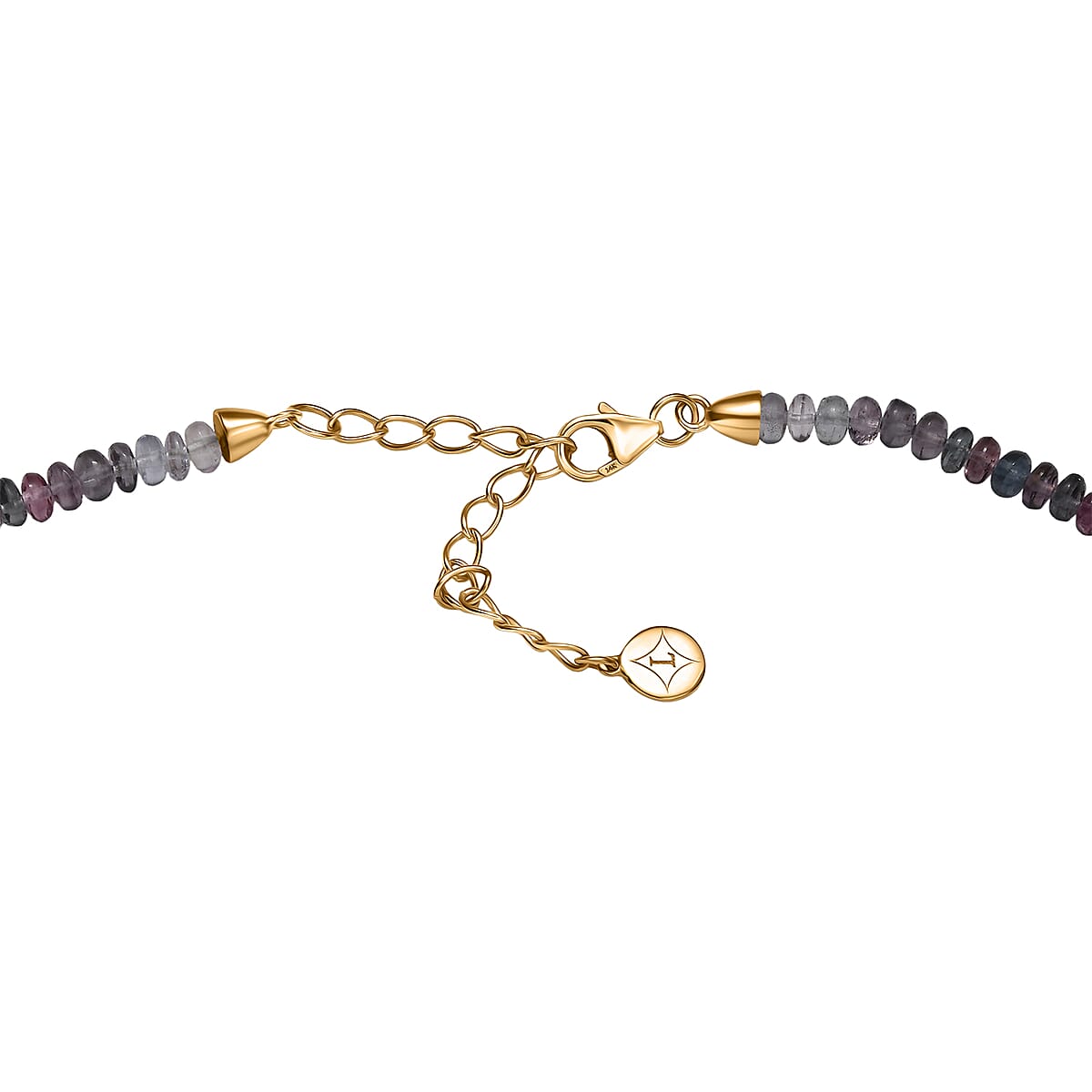 Luxoro AAA Multi Spinel 72.00 ctw Beaded Necklace in 14K Yellow Gold 18 Inches image number 4