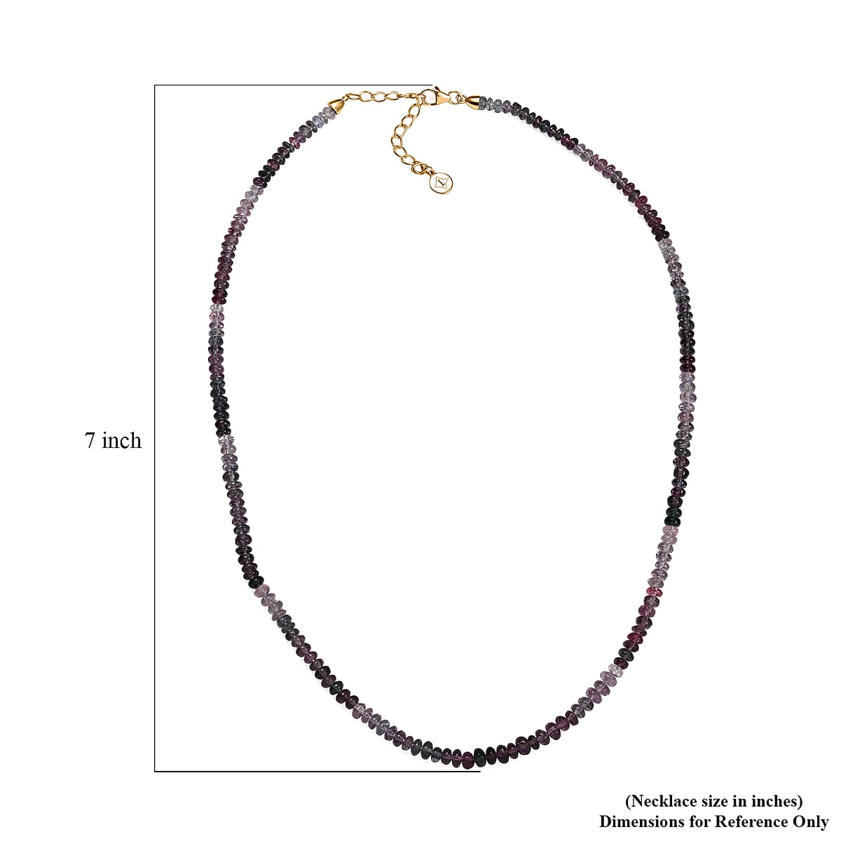 Luxoro AAA Multi Spinel 72.00 ctw Beaded Necklace in 14K Yellow Gold 18 Inches image number 5