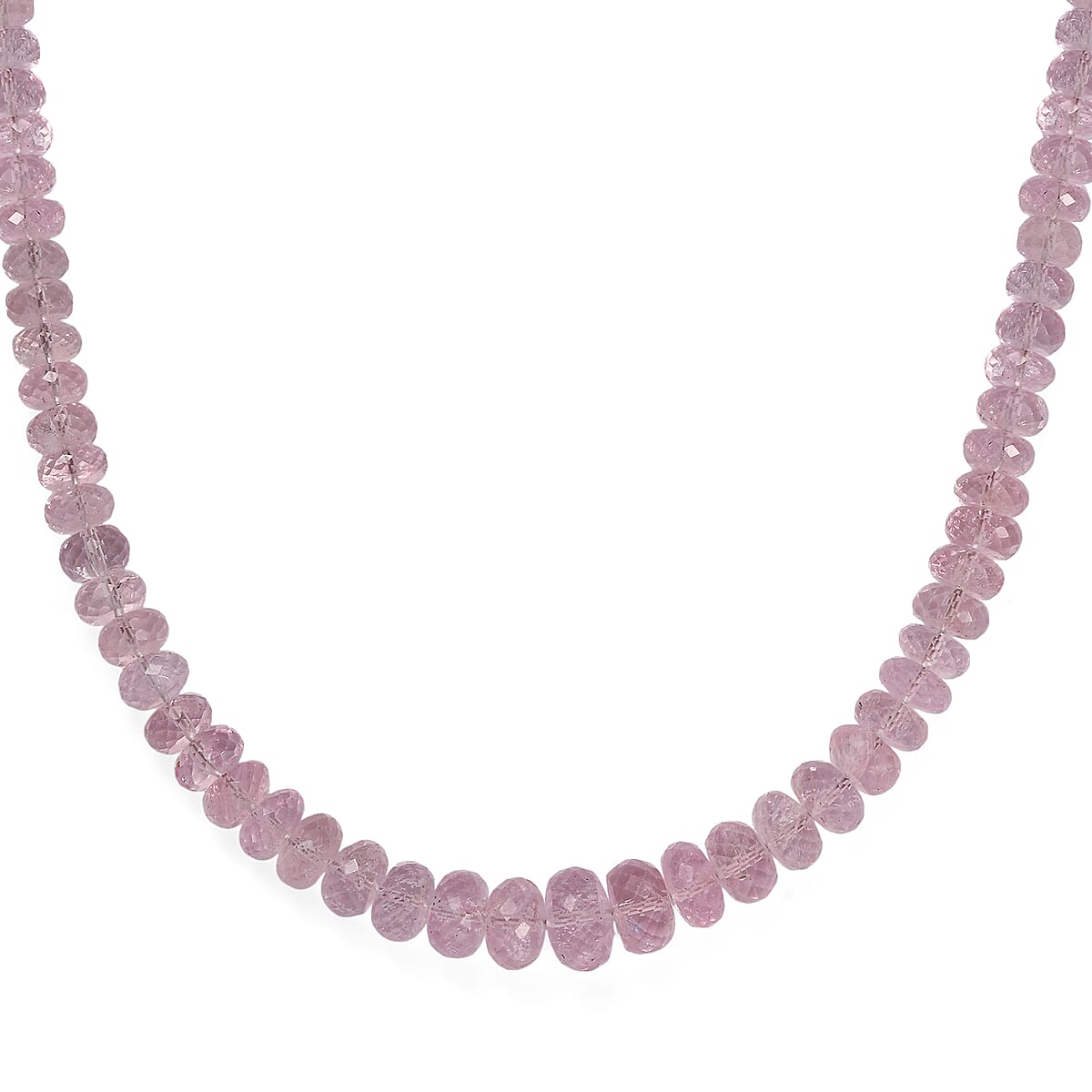 Luxoro AAA Pink Morganite 170.00 ctw Beaded Necklace in 14K Rose Gold 18-20 Inches image number 0