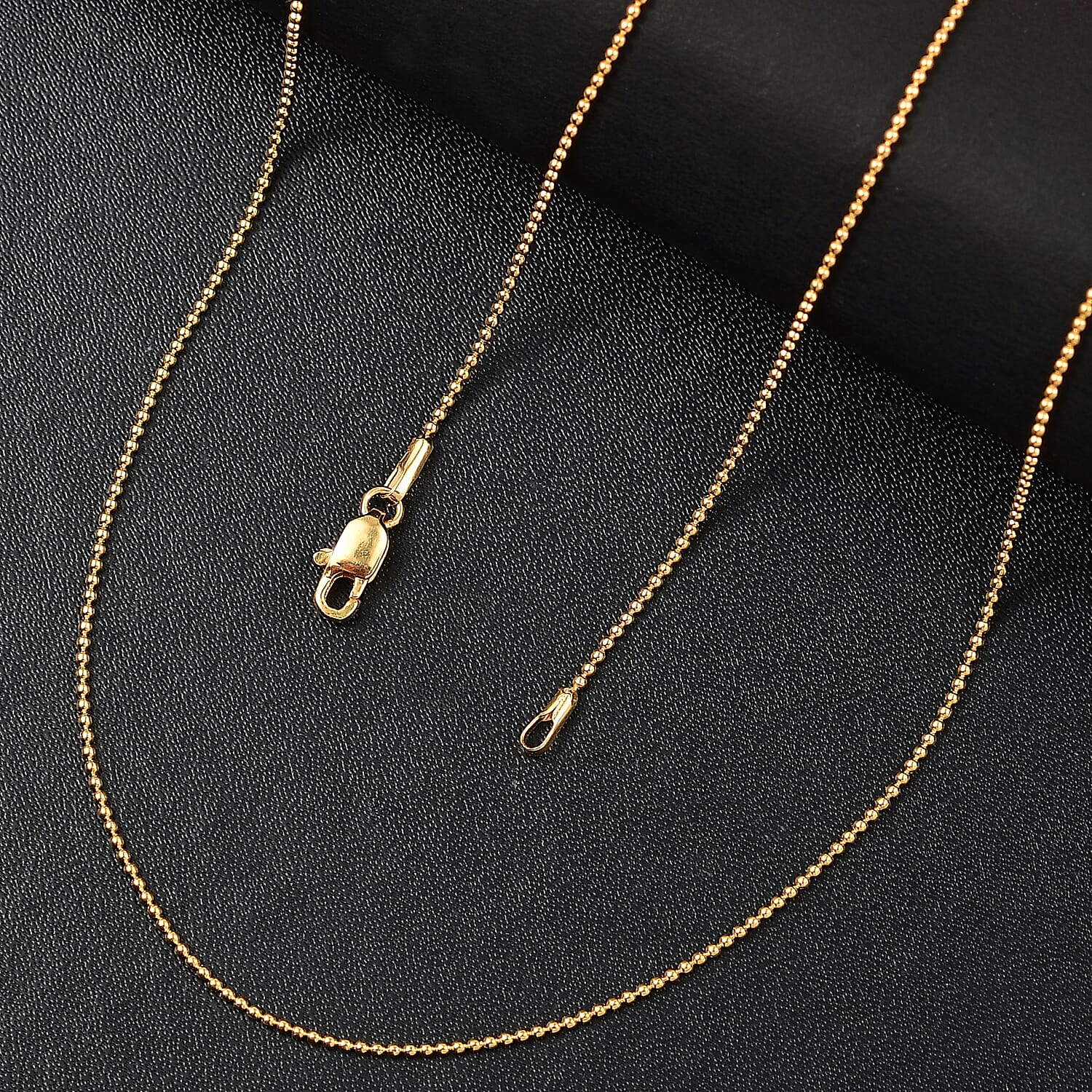 Minimalistic Ball Chain Necklace in 22K Yellow Gold 3.90 Grams 20 Inches