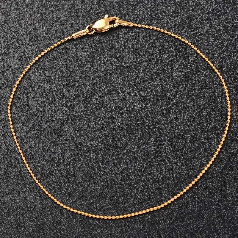 Minimalistic Ball Chain Bracelet in 22K Yellow Gold (7.25 In) 1.75 Grams
