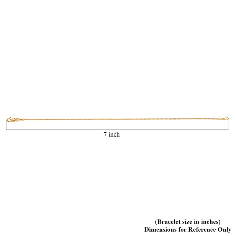 Minimalistic Ball Chain Bracelet in 22K Yellow Gold (7.25 In) 1.75 Grams