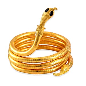 Black Austrian Crystal Multi-Function Sanke Necklace in Goldtone 32-35 Inches