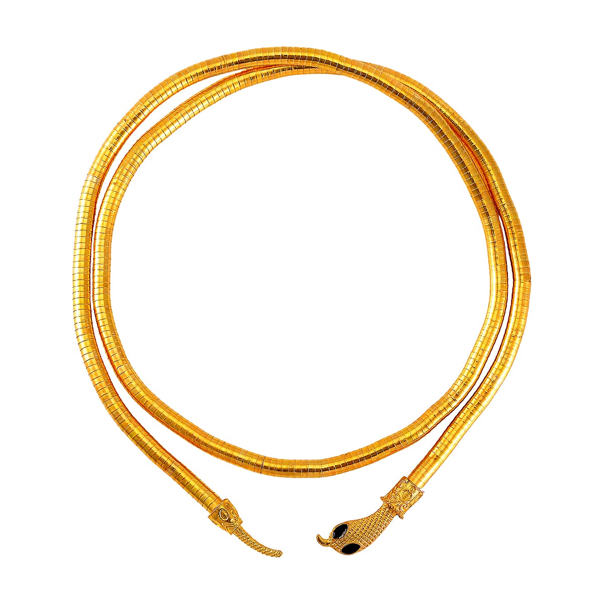 Black Austrian Crystal Multi-Function Sanke Necklace in Goldtone 32-35 Inches image number 4