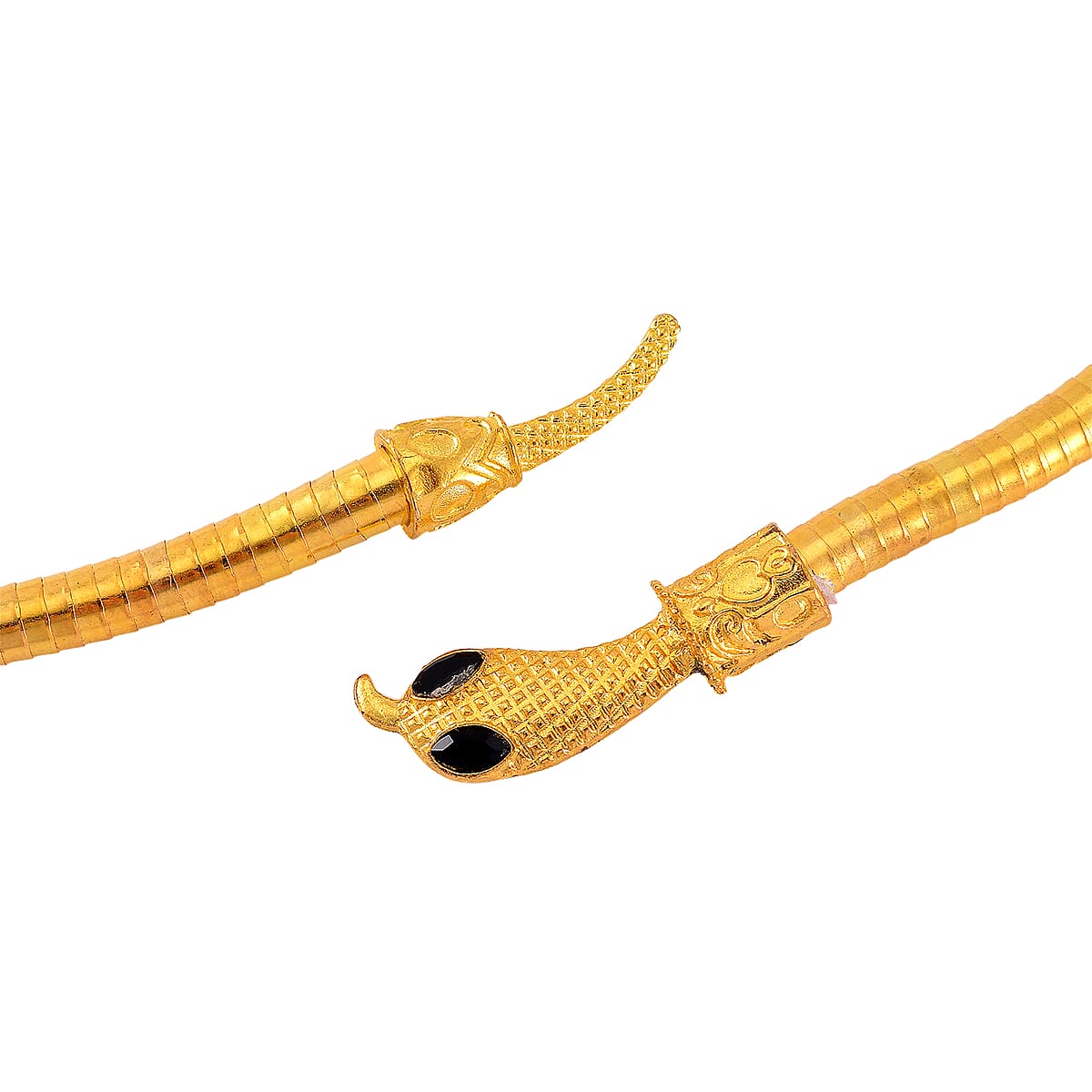 Black Austrian Crystal Multi-Function Sanke Necklace in Goldtone 32-35 Inches image number 6