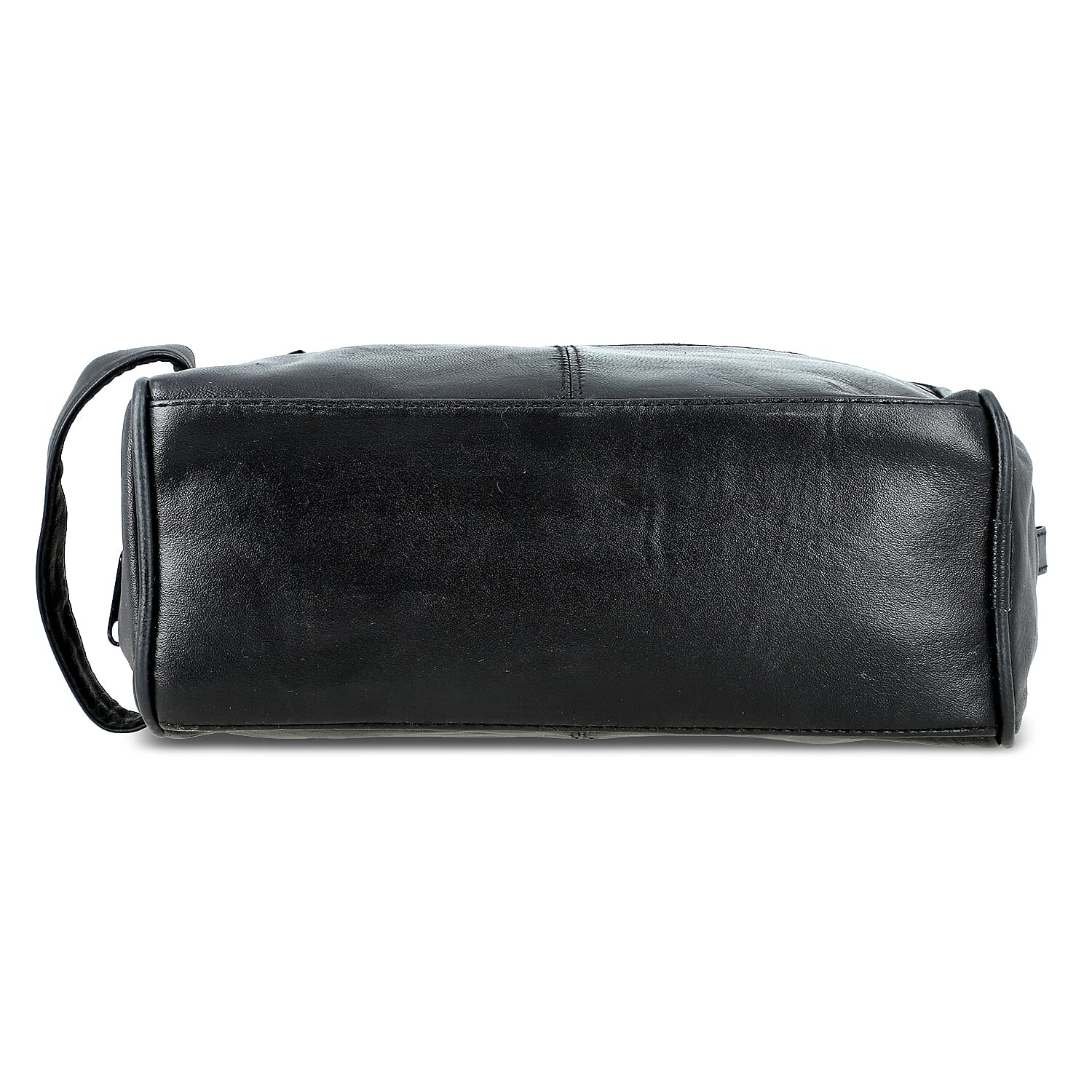 Black Genuine leather Tolitery Kit Pouch