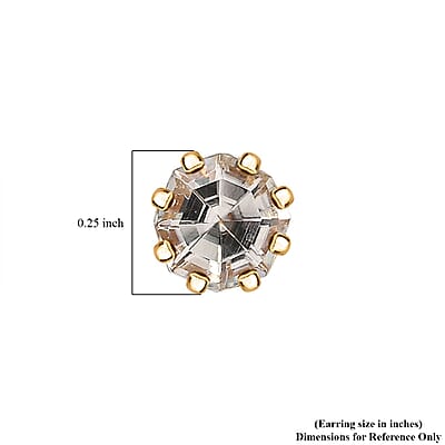 D'Joy AAA Turkizite 1.25 ctw Infinity Earring in 18K Vermeil Yellow Gold Over Sterling Silver