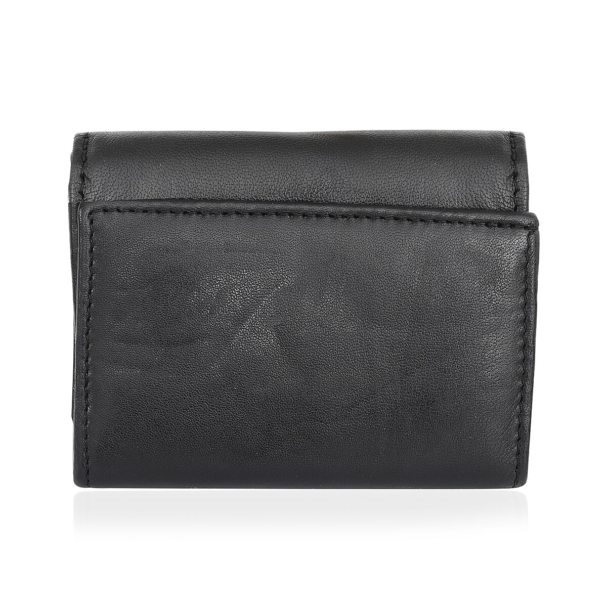 Livmore Black 100% Genuine Leather RFID Wallet  image number 0