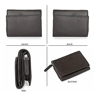 Livmore Brown 100% Genuine Leather RFID Wallet
