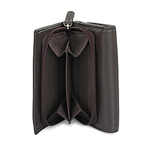 Livmore Brown 100% Genuine Leather RFID Wallet
