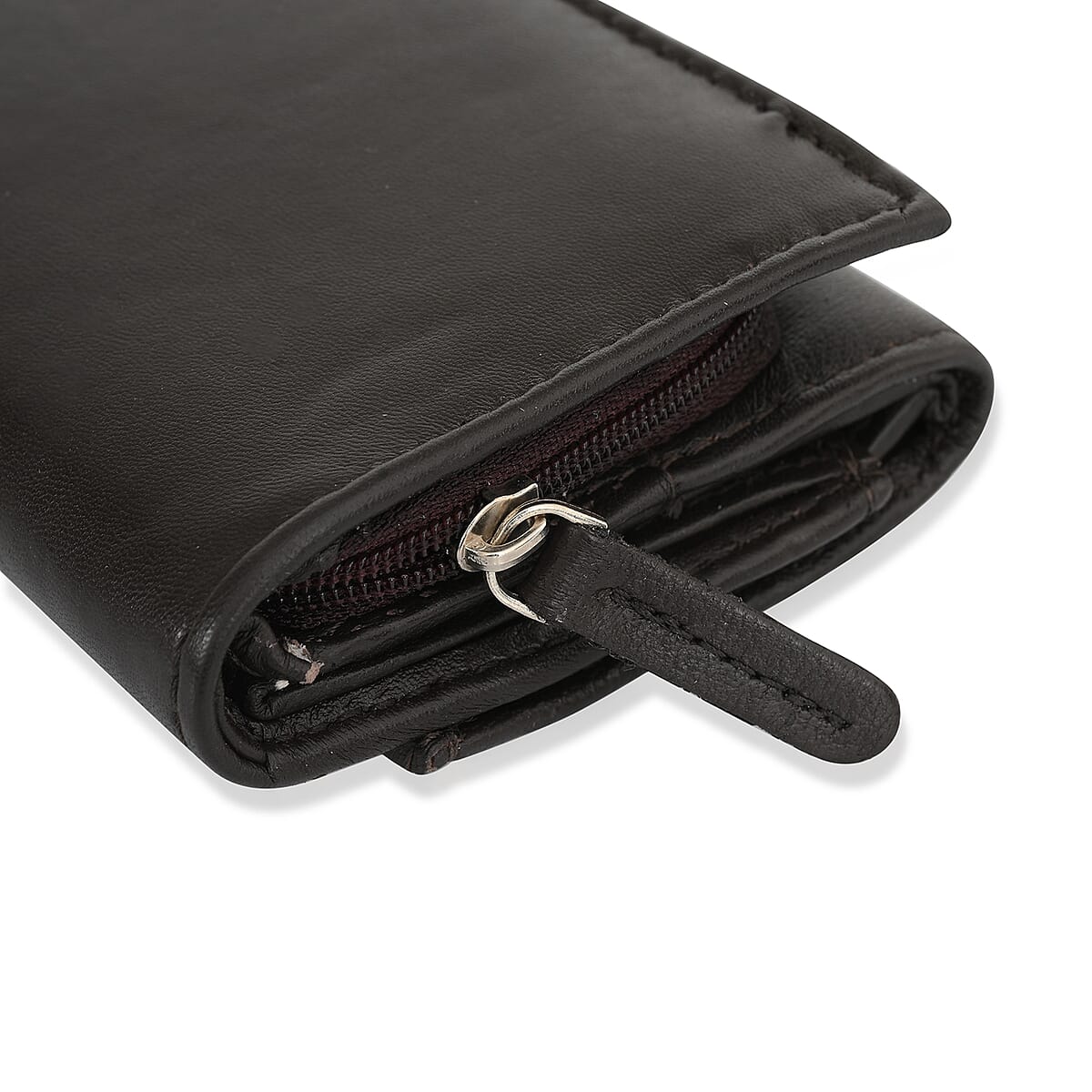 Livmore Brown 100% Genuine Leather RFID Wallet image number 4