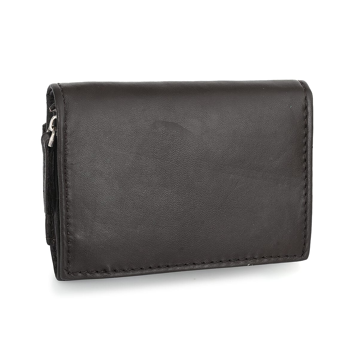 Livmore Brown 100% Genuine Leather RFID Wallet image number 6