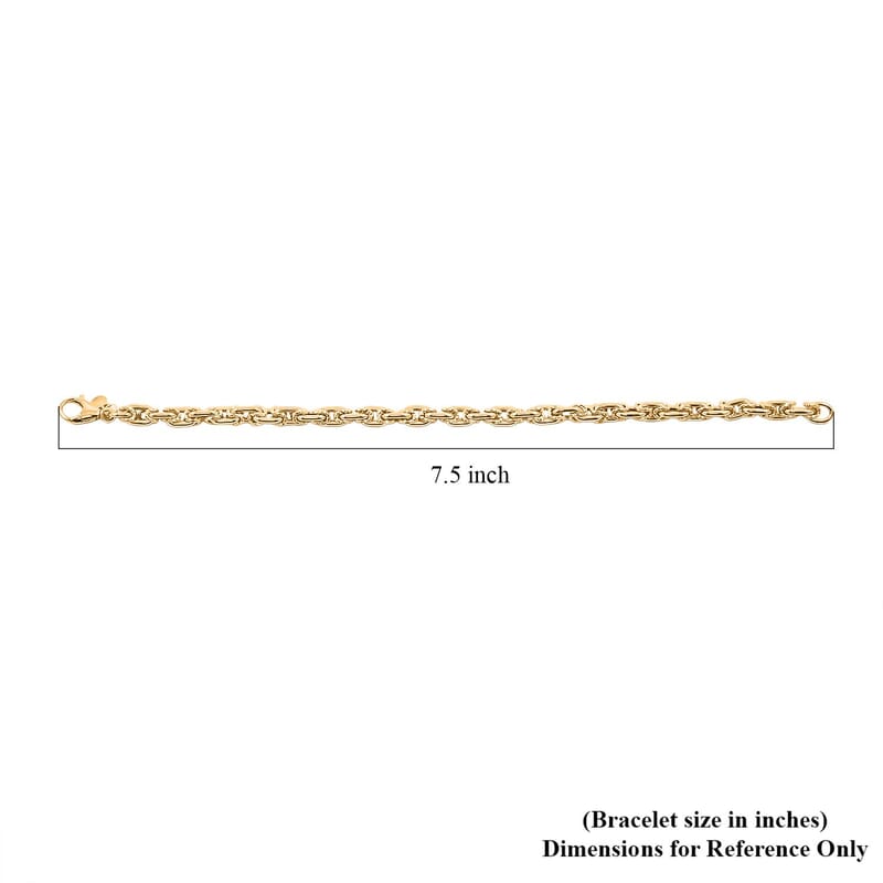 Italian 10K Yellow Gold Diamond-Cut And Polished Rolling Byzantine Bracelet (7.50 In) 4.35 Grams