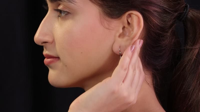 Freshwater Pearl Lever Back Earrings in Rhodium Over Sterling Silver