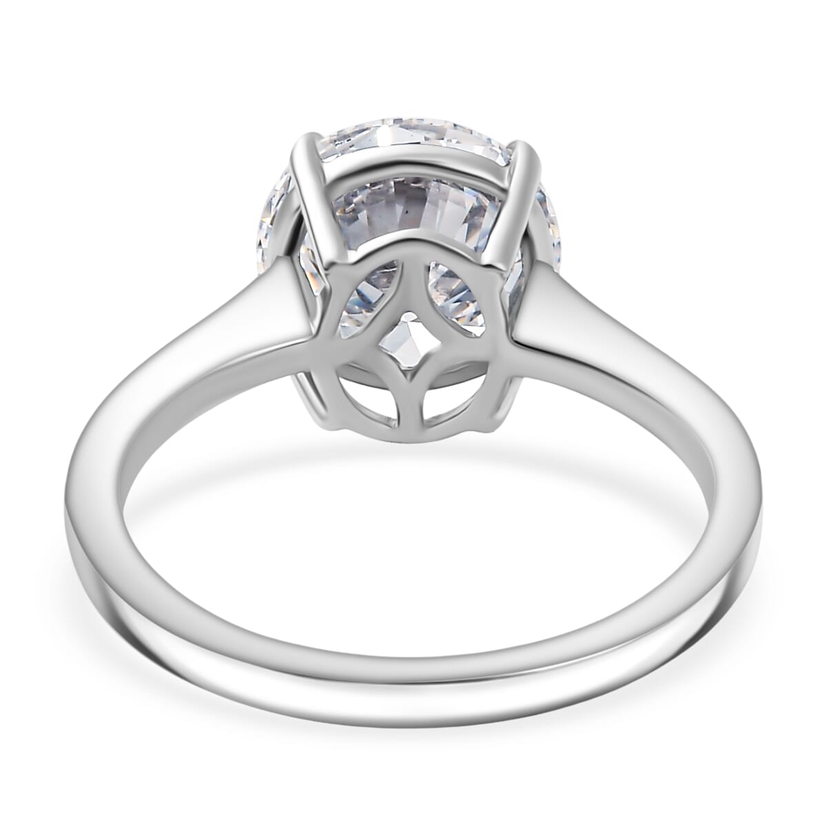 IGI Certified Luxuriant Lab Grown Diamond E-F VS 4.00 ctw Solitaire Ring in 950 Platinum (Size 11.0) image number 4