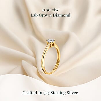 Yellow Gold Over Sterling Silver / 0.5 / 10 - Product card gallery slide 3 (9432849776895)