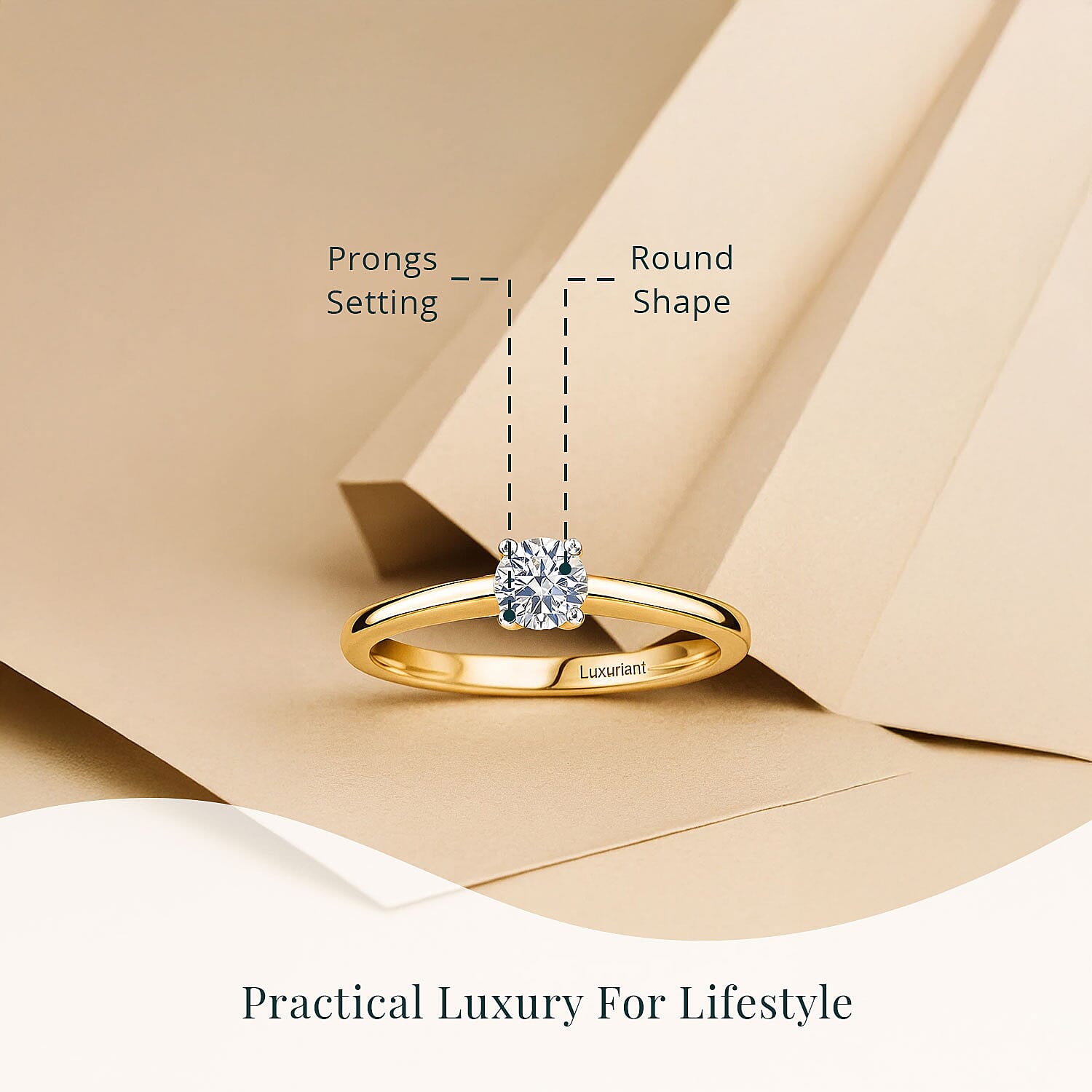Luxuriant Lab Grown Diamond E-F VS Solitaire Ring in Rhodium Over Sterling Silver (Size 10.0) 0.50 ctw