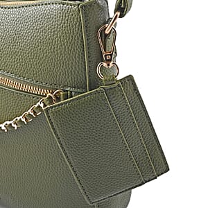 Faux Leather Shoulder Bag