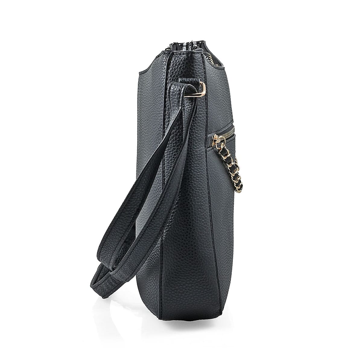 Alexis Bendel Black Faux Leather Shoulder Bag image number 1