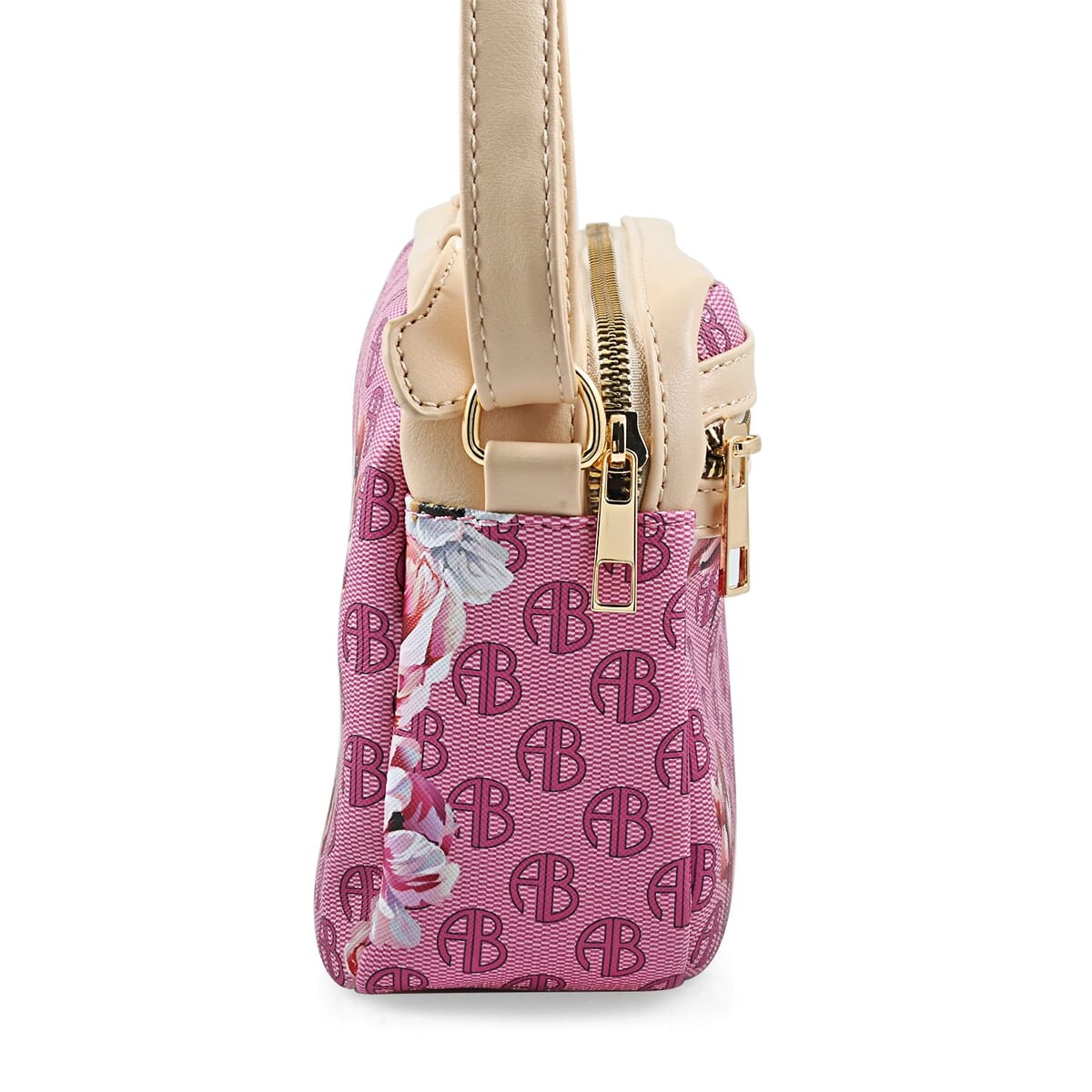 Alexis Bendel Raspberry Floral Faux Leather Crossbody Bag image number 2