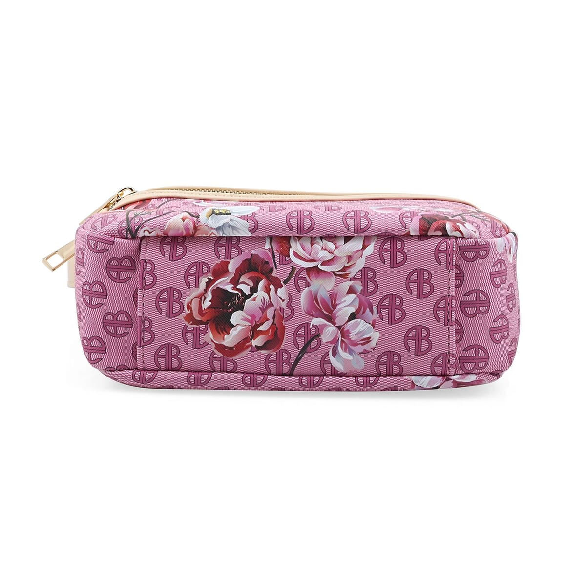 Alexis Bendel Raspberry Floral Faux Leather Crossbody Bag image number 3