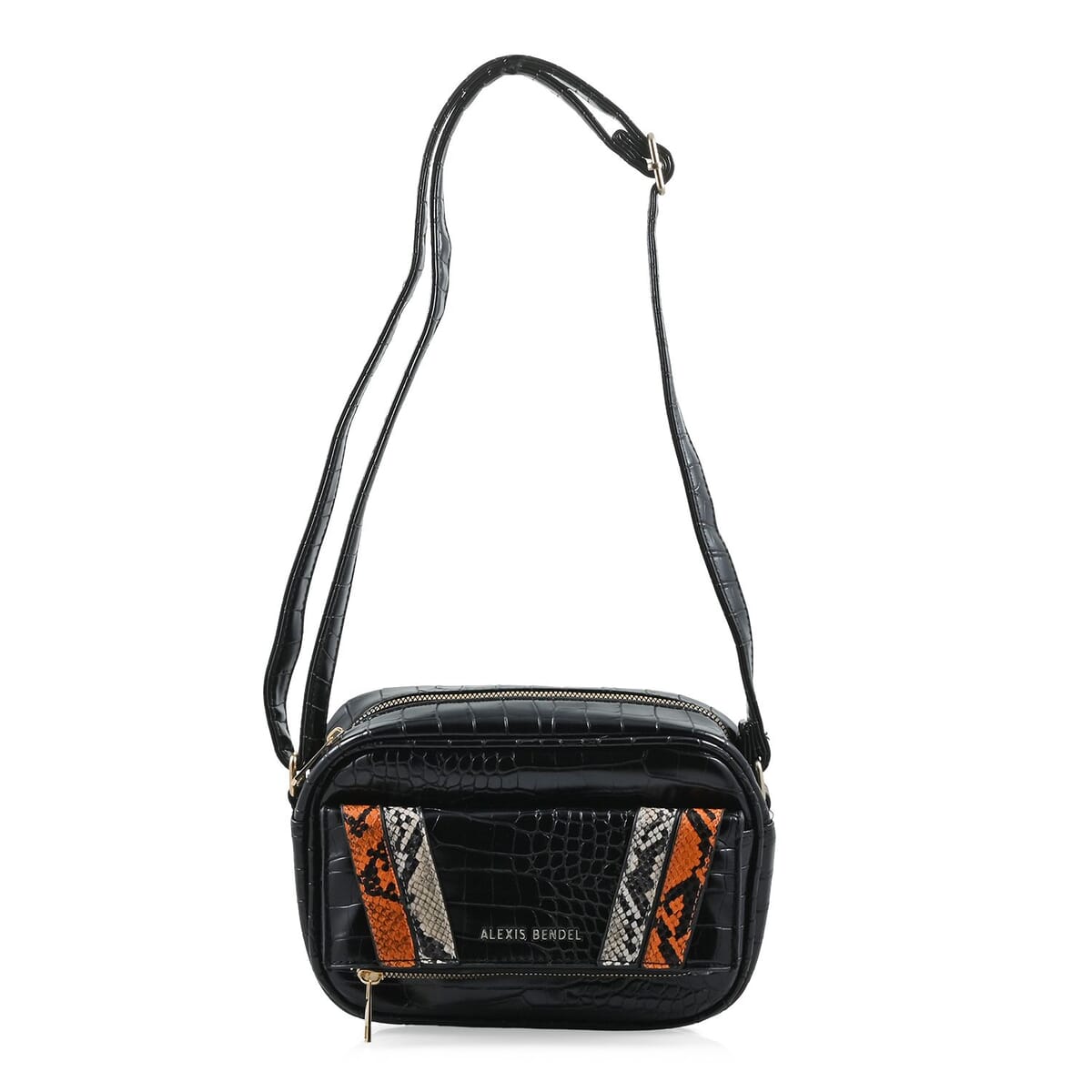 Alexis Bendel Black Faux Leather Crossbody Bag image number 0
