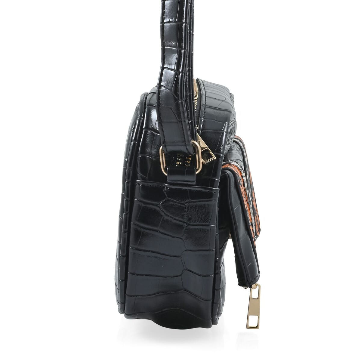 Alexis Bendel Black Faux Leather Crossbody Bag image number 1