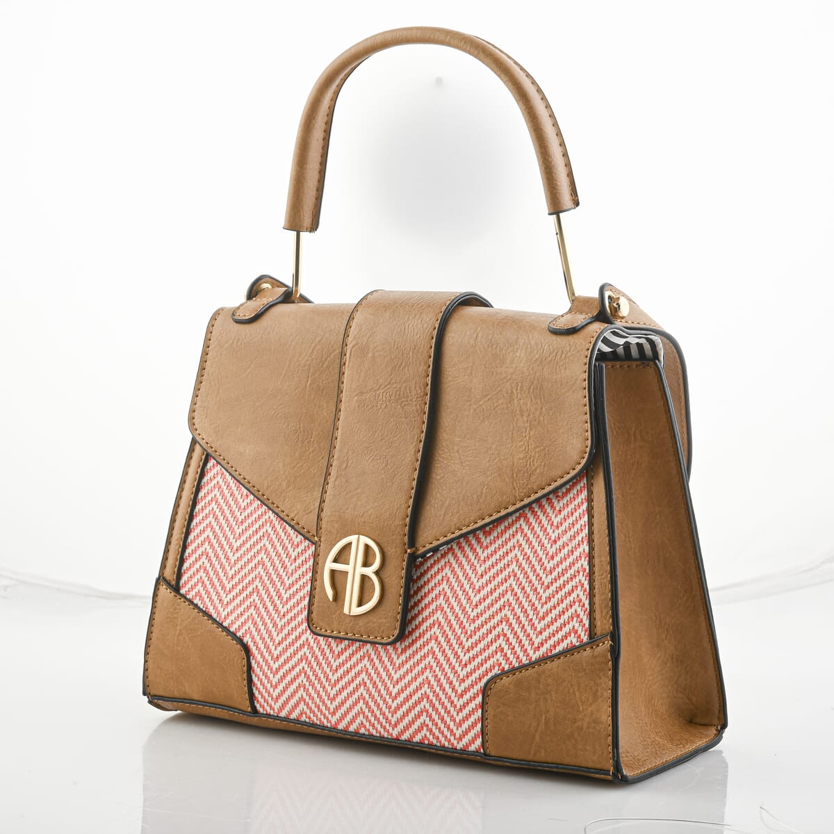 Alexis Bendel Pink Faux Leather Crossbody Bag image number 1
