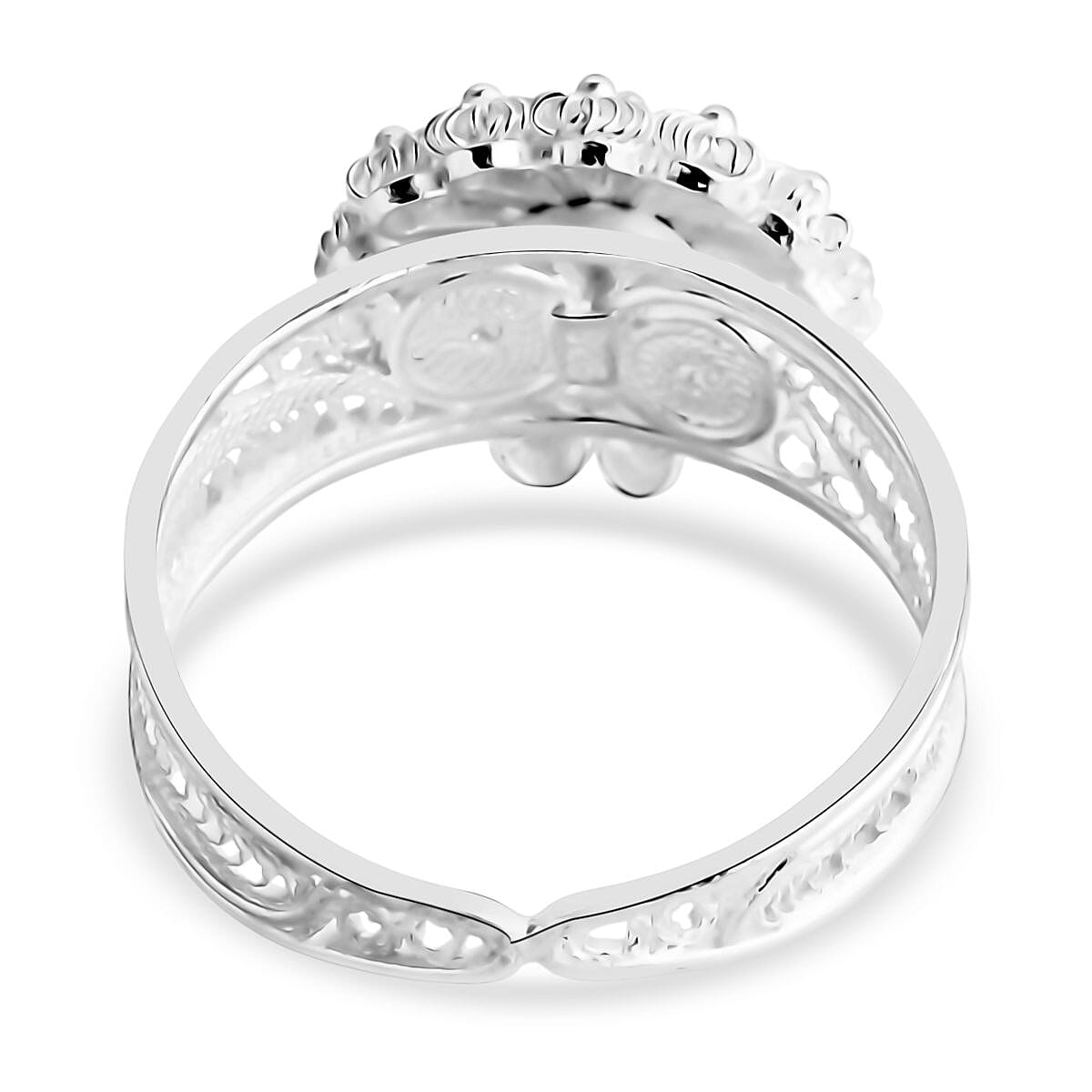 Artistry Tarakashi Collection Sterling Silver Floral Ring (Size 5.0) (4.10 g) image number 4