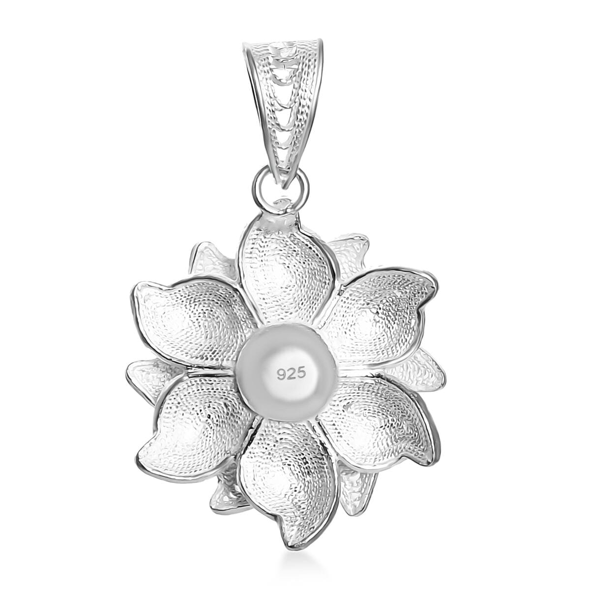 Artistry Tarakashi Collection Flower Pendant in Sterling Silver 3.40 Grams image number 4