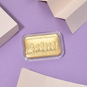 Doorbuster 24K Golden Blessing - Seven Horses Emboss Sheet 31x45.5mm 10mg (Del. in 10-12 Days)