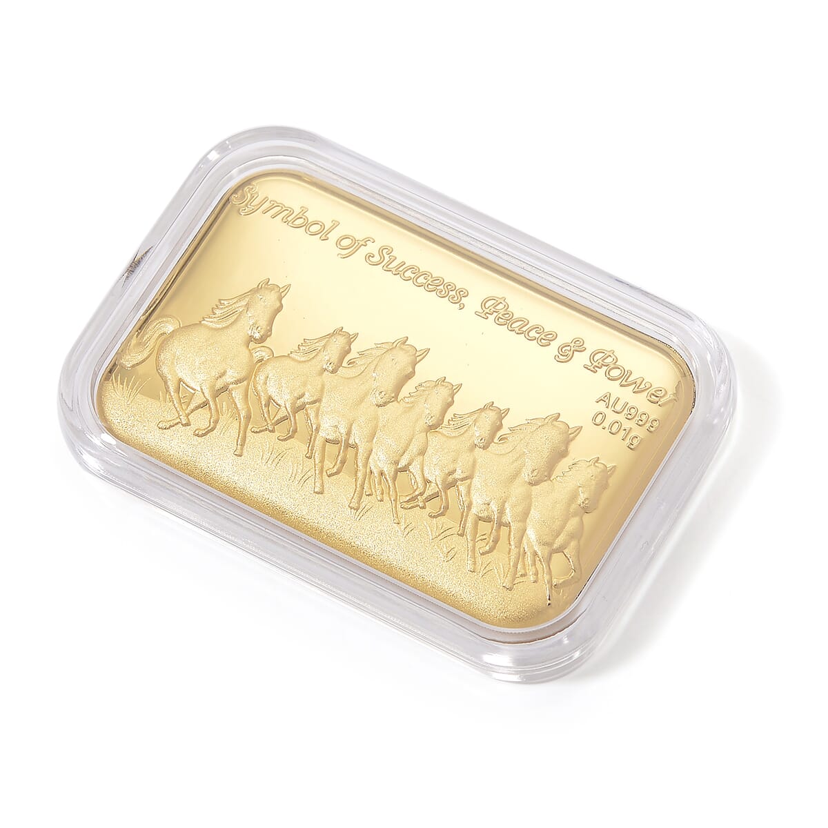 24K Golden Blessing - Seven Horses Emboss Sheet 31x45.5mm 10mg image number 2
