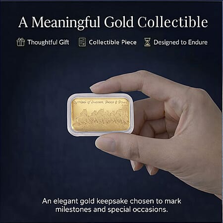 24K Golden Blessing - Seven Horses Emboss Sheet 31x45.5mm 10mg (Del. in 10-12 Days) - Product card gallery slide 4 (10178085323065)