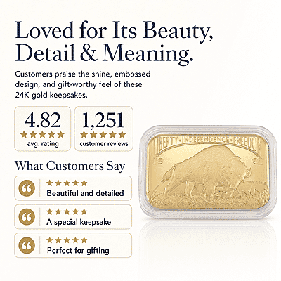 Bison 24k Gold Embossed Sheet 10mg