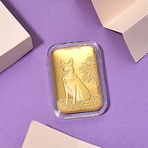 Doorbuster 24K Golden Guardian German Shepherd Emboss Sheet 31x45.5mm 10mg