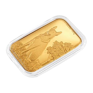Doorbuster 24K Golden Guardian German Shepherd Emboss Sheet 31x45.5mm 10mg
