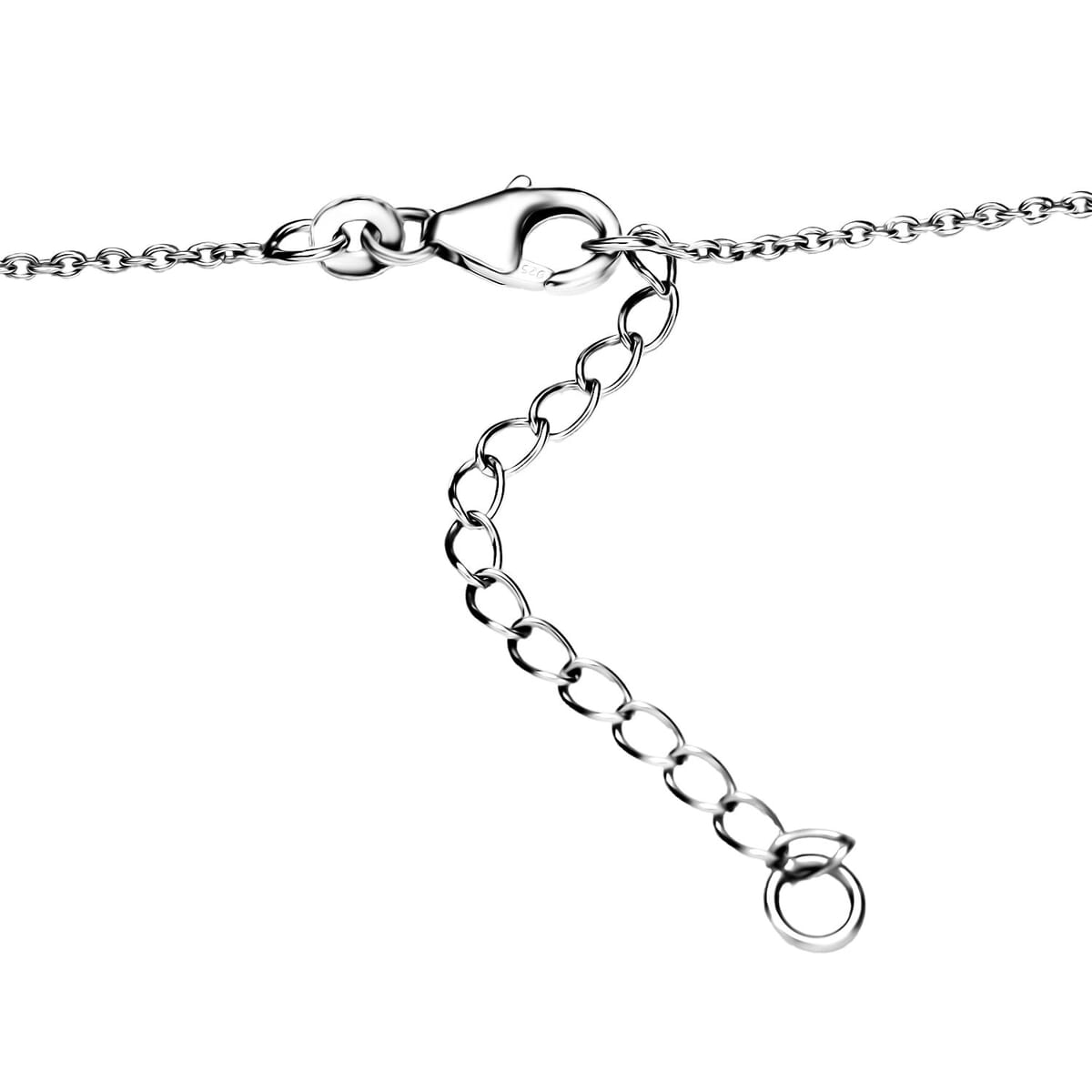 D'Joy Pink Natrolite 12.65 ctw Turtle Necklace in Platinum Over Sterling Silver 18-20 Inches image number 4