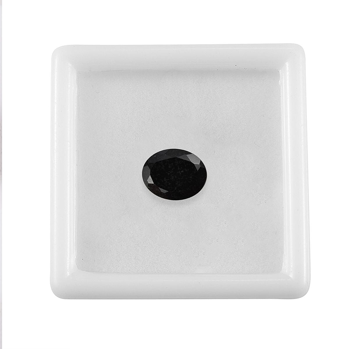 Black Tourmaline (Ovl 10x8 mm) 2.10 ctw Loose Gemstone image number 3