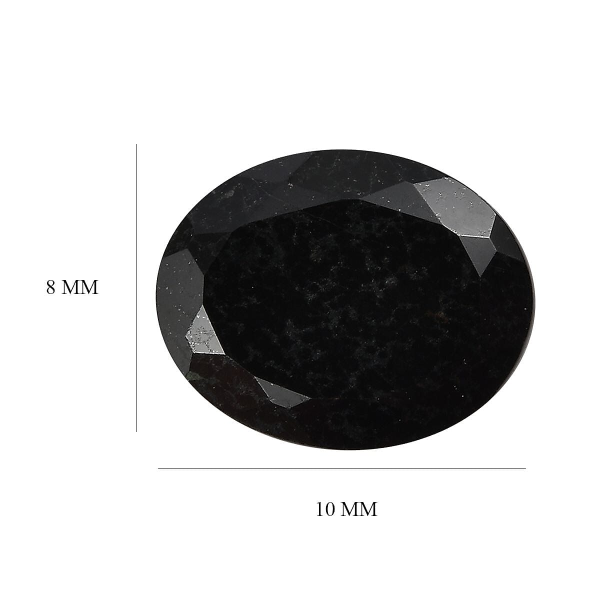 Black Tourmaline (Ovl 10x8 mm) 2.10 ctw Loose Gemstone image number 4