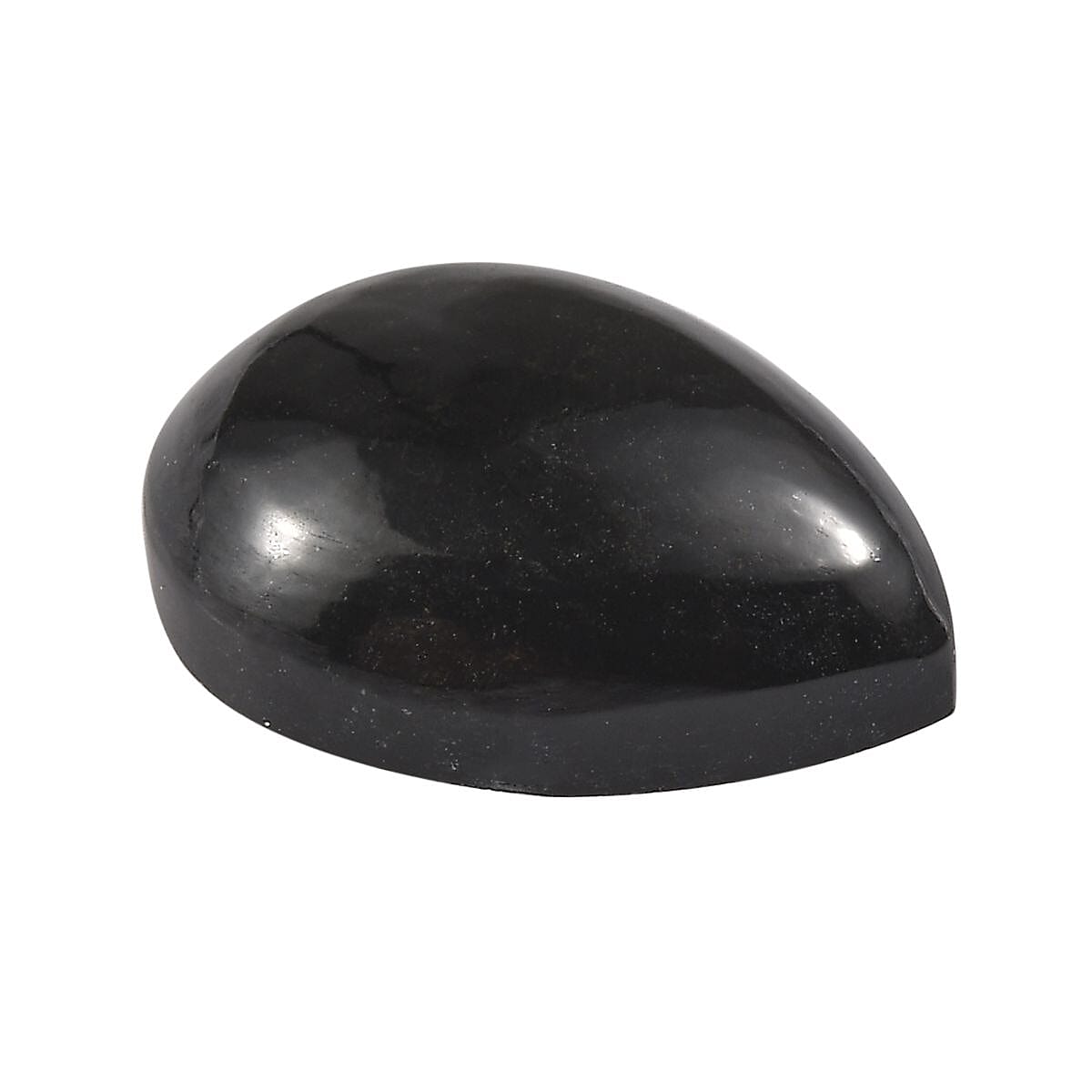 Black Tourmaline (Pear 10x7 mm) 1.66 ctw Loose Gemstone image number 2