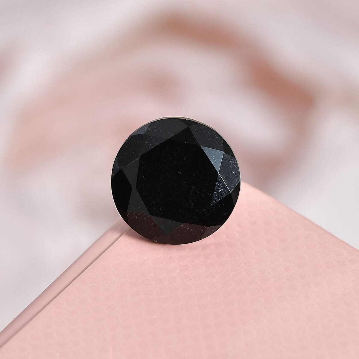 Black Tourmaline (Rnd 10 mm) 3.67 ctw Loose Gemstone image number 1