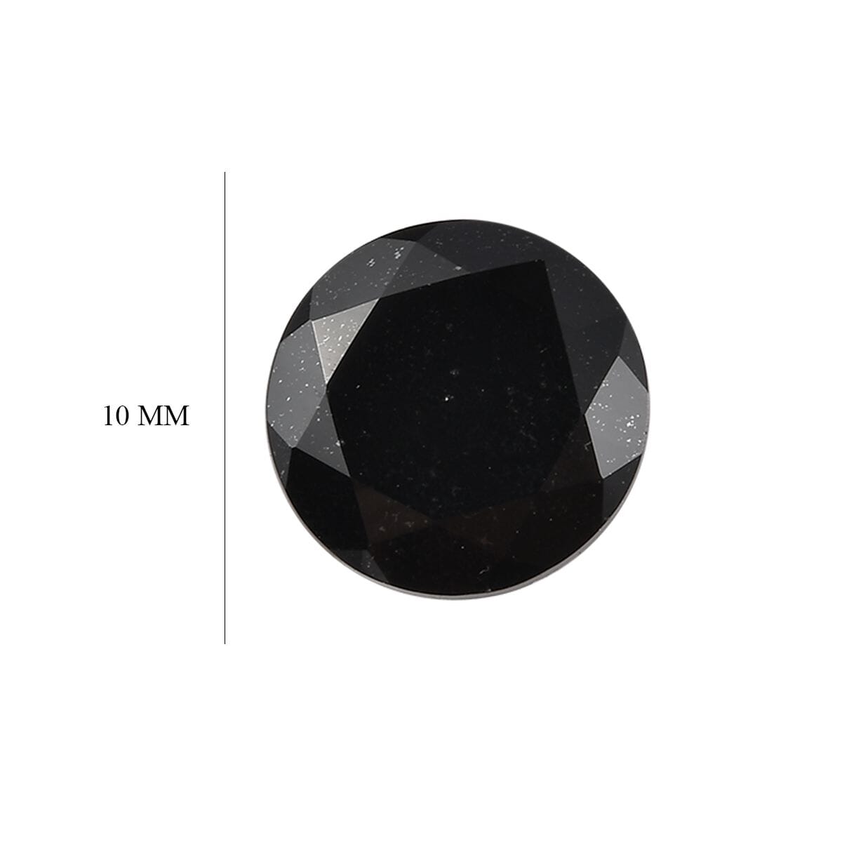 Black Tourmaline (Rnd 10 mm) 3.67 ctw Loose Gemstone image number 4