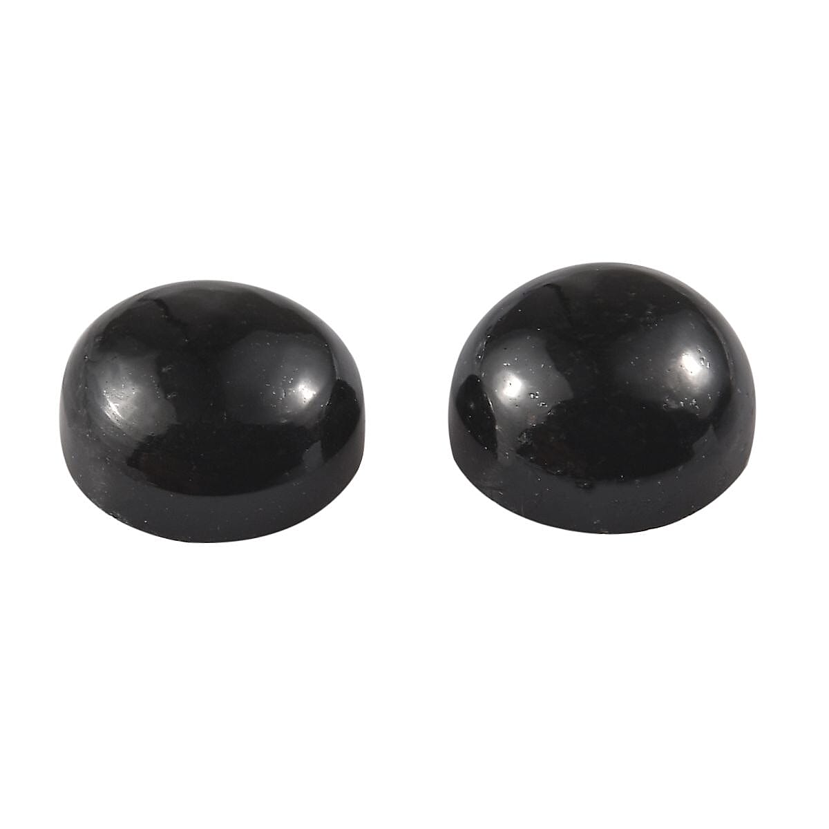 Black Tourmaline Set of 2 (Rnd 6 mm) 1.85 ctw Loose Gemstone