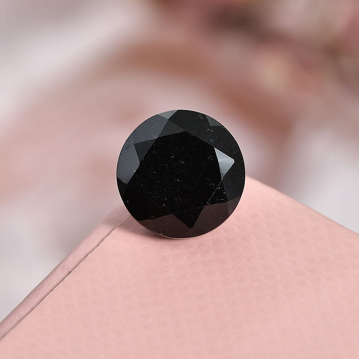 Black Tourmaline (Rnd 9 mm) 2.43 ctw Loose Gemstone image number 1