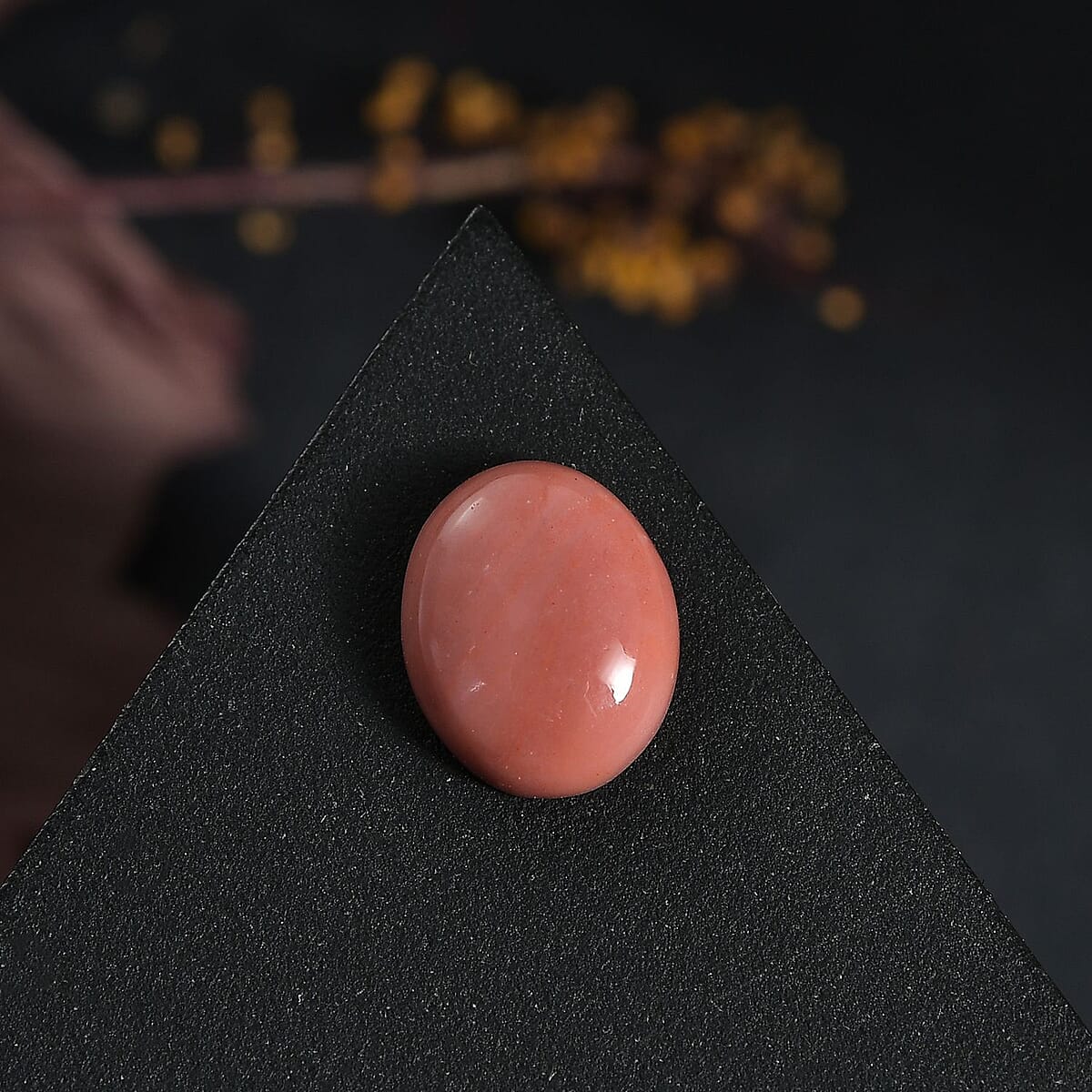AAA Peach Opal (Ovl 10x8 mm) 1.25 ctw Loose Gemstone image number 1